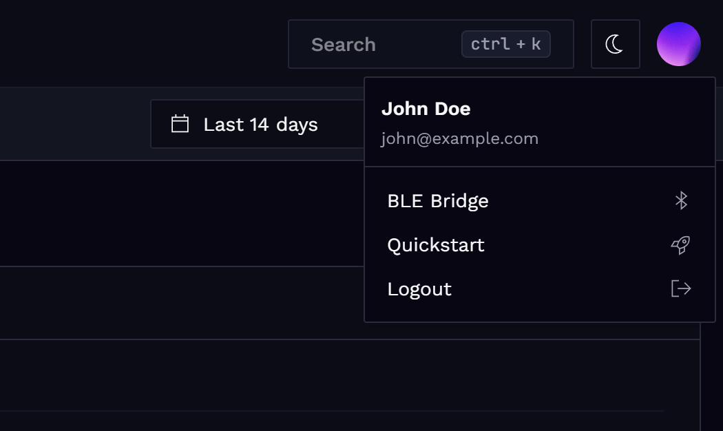 BLE gateway link