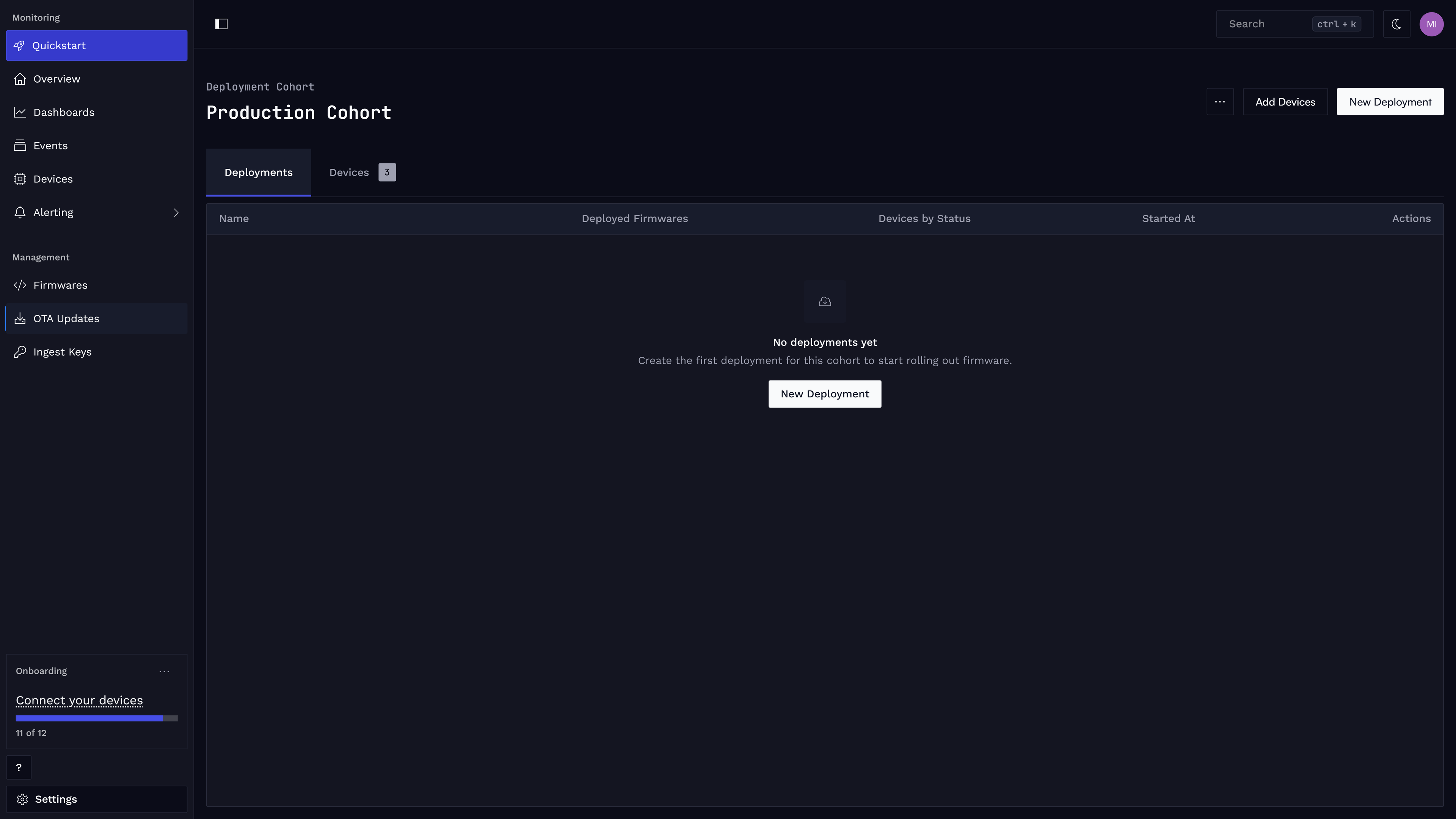 Create Deployment.