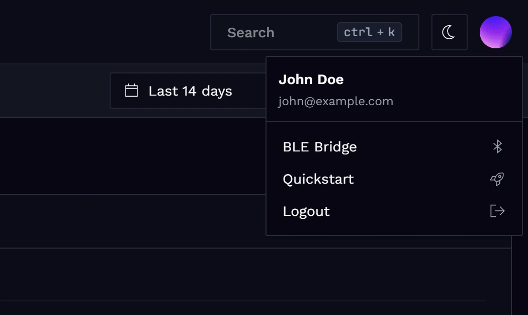 BLE gateway link
