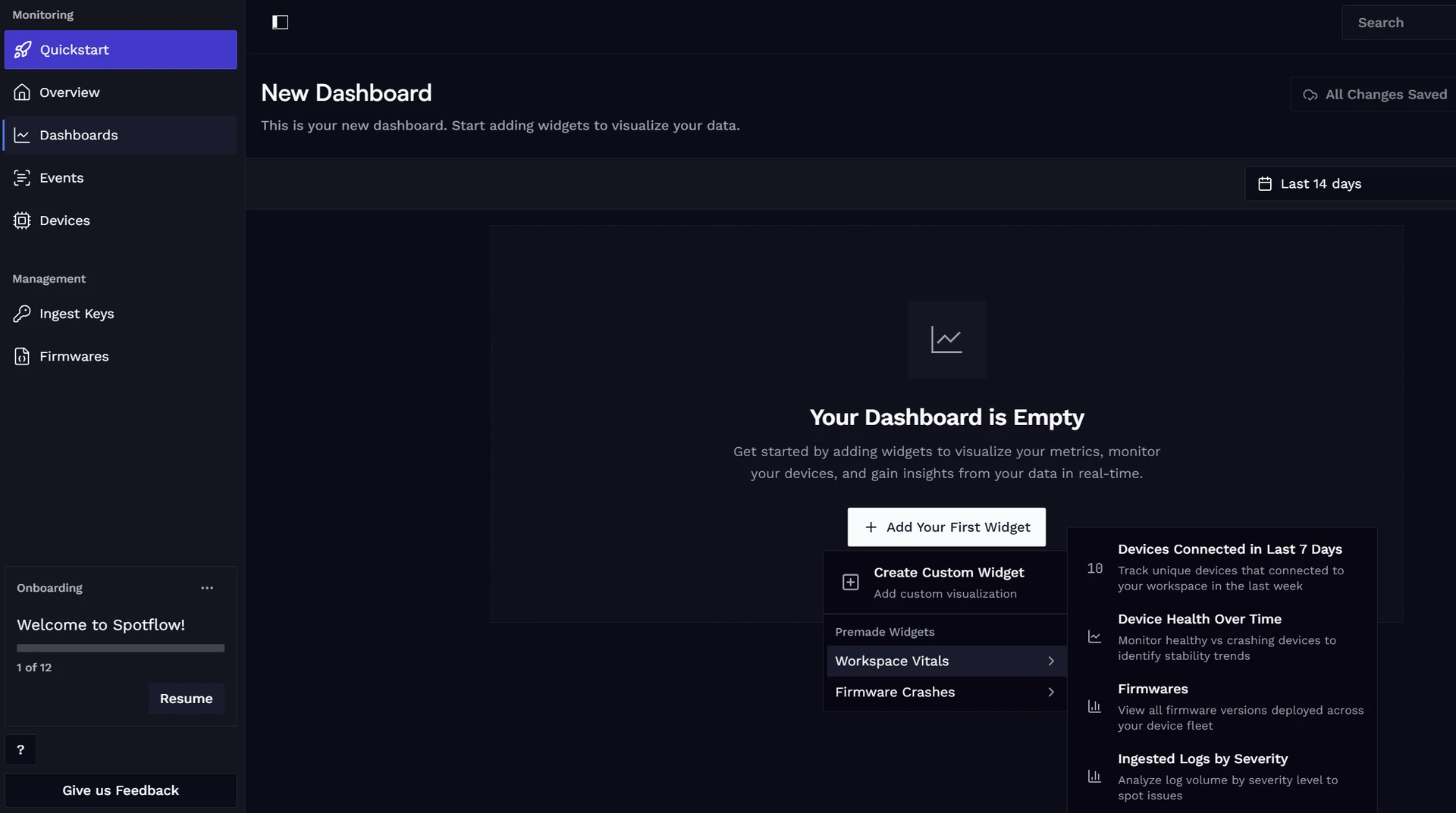 Add premade widgets.