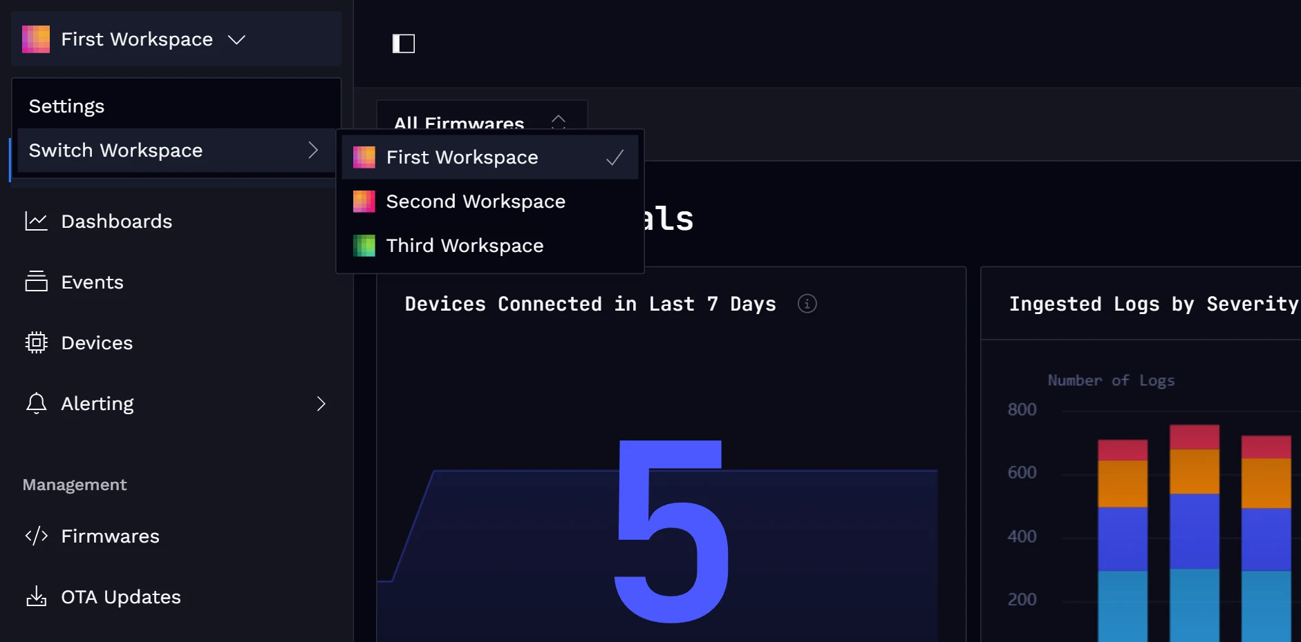 Switch Workspaces.