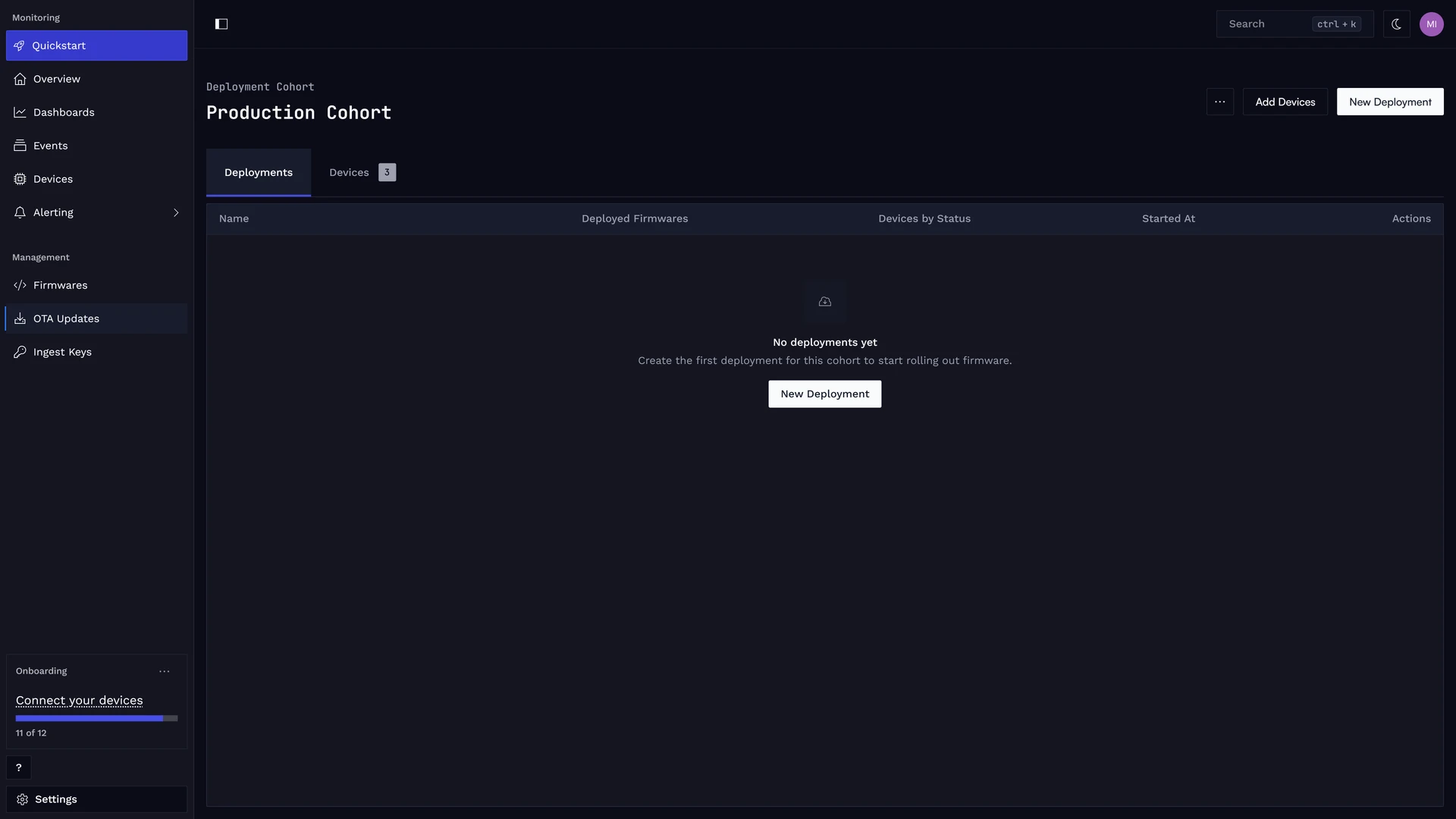 Create Deployment.